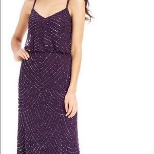 Gorgeous dark purple Adrianna Papell dress